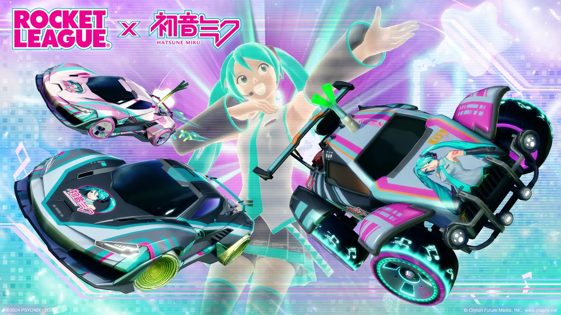 hatsune miku rocketg league hatsune miku rocket league