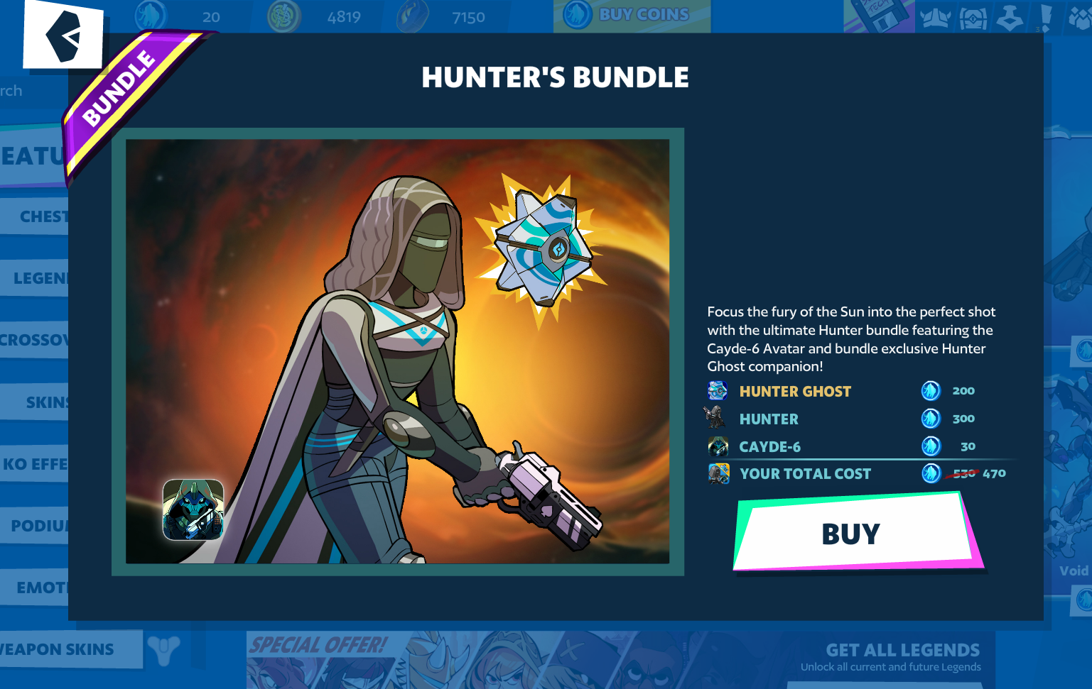 brawlhalla hunter bundle brawlhalla destiny