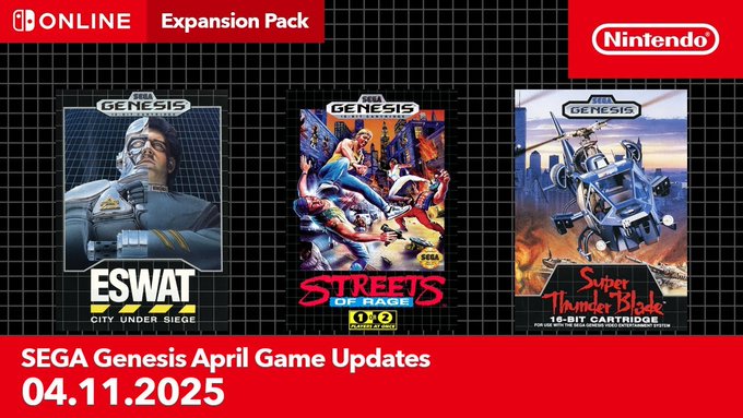 sega genesis nintendo switch online