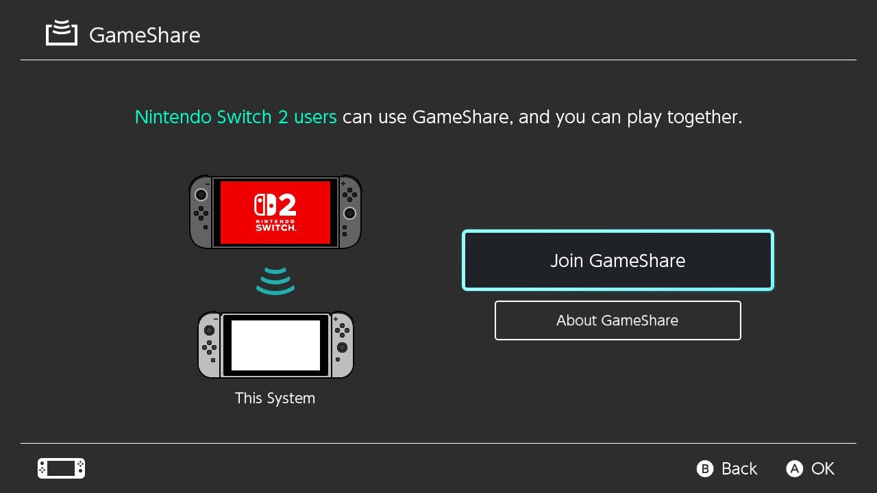 nintendo switch gameshare update