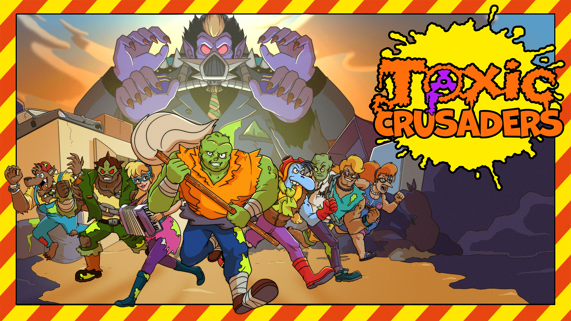 Key Splash Art Wide 1080 PNG. toxic crusaders release date