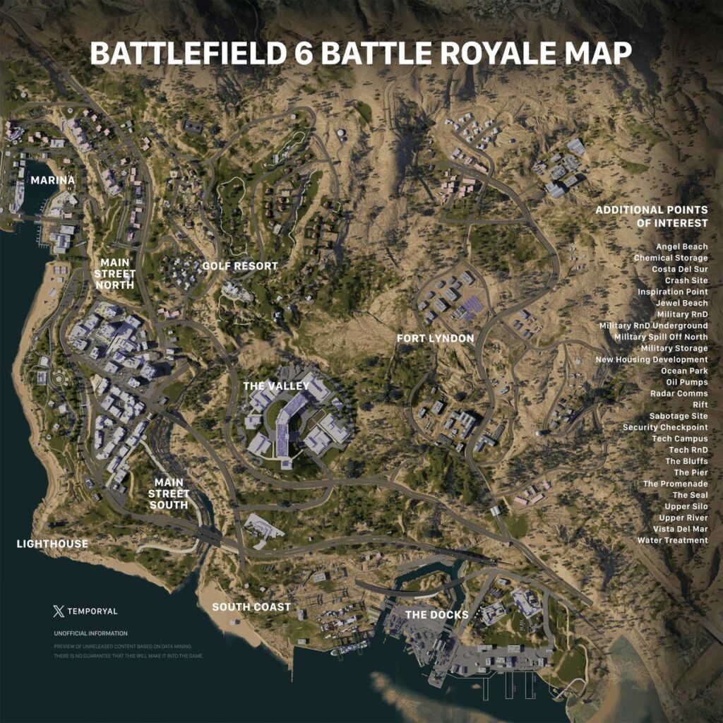 battlefield battle royale map