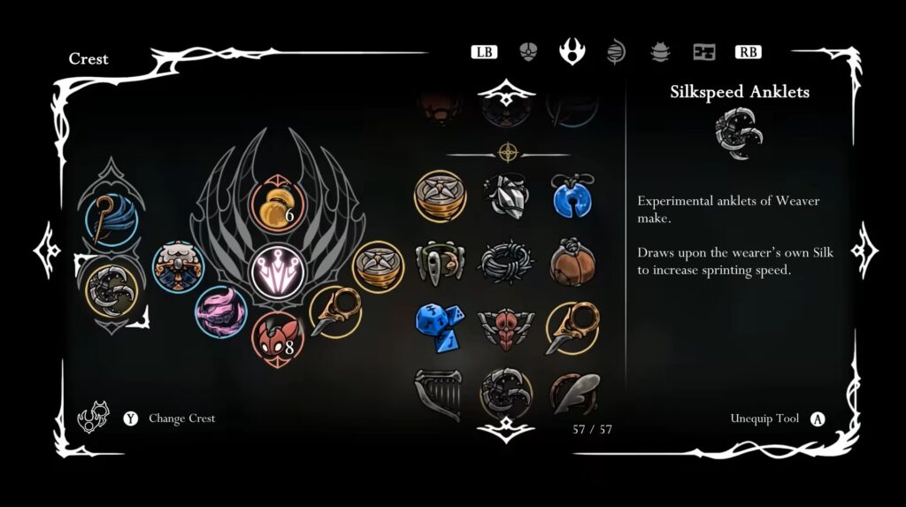 Crest tier list Hollow Knight Silksong