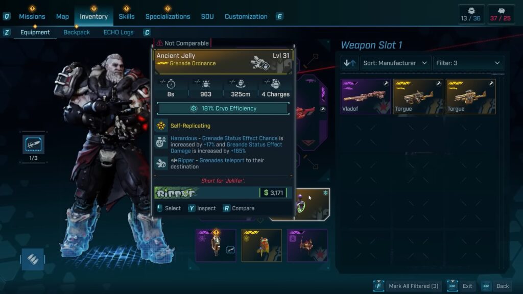 Gear for Amon