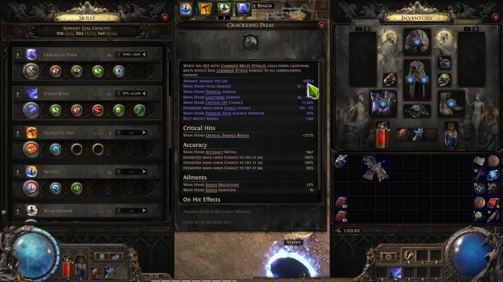 Gear for Hollow Monk Build
