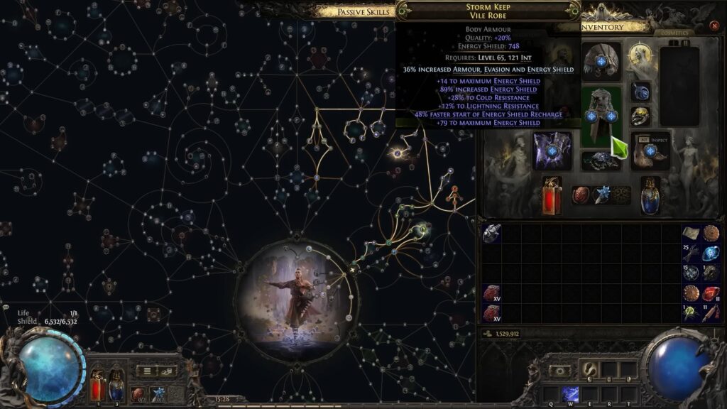 Hollow Monk Build Skills and Gems