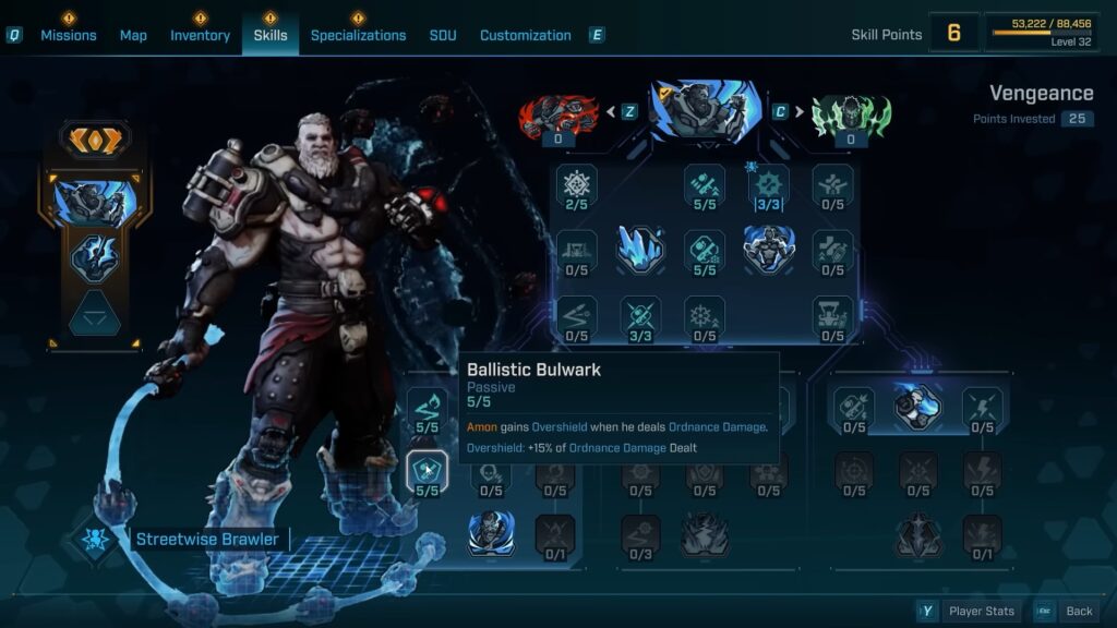 Skills for Amon