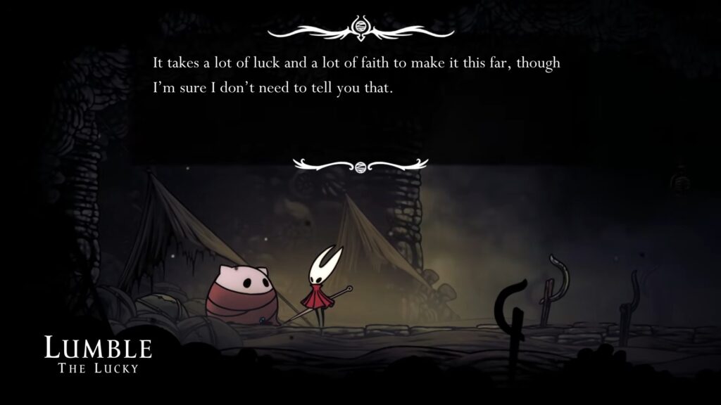 Talk to Lumble the lucky