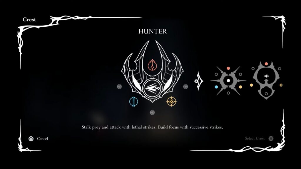 Upgrading Crest in Hollow Knight Silksong