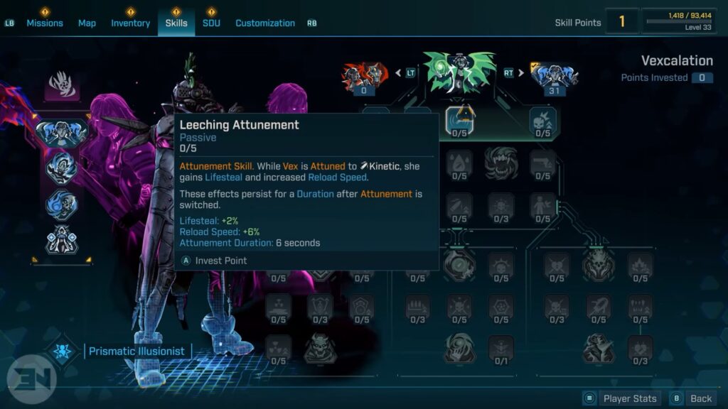 Vex Skills for Bleed Build