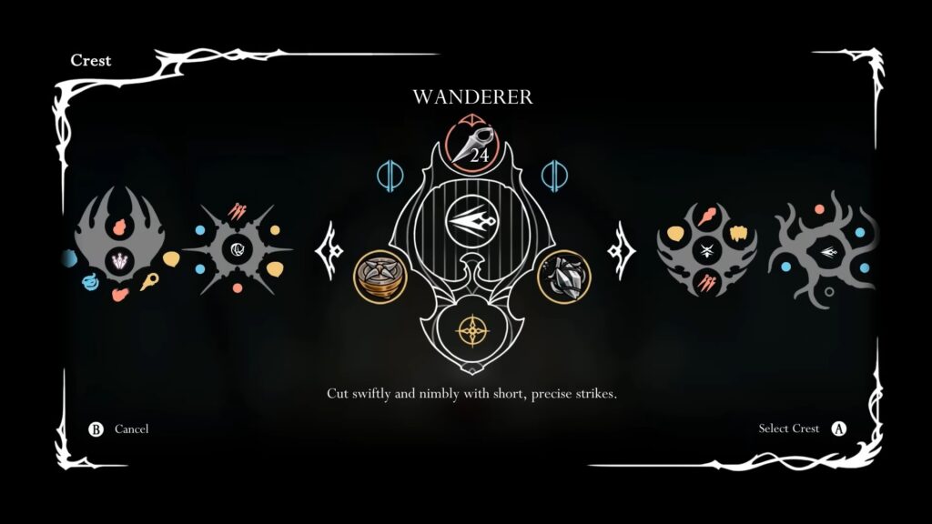 Wanderer Crest Hollow Knight Silksong