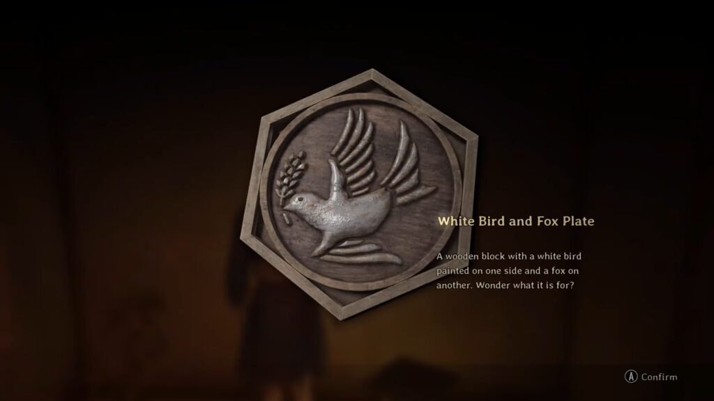 White Bird and Fox Plate