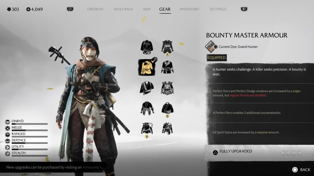 Bounty Master Armor Ghost of Yotei