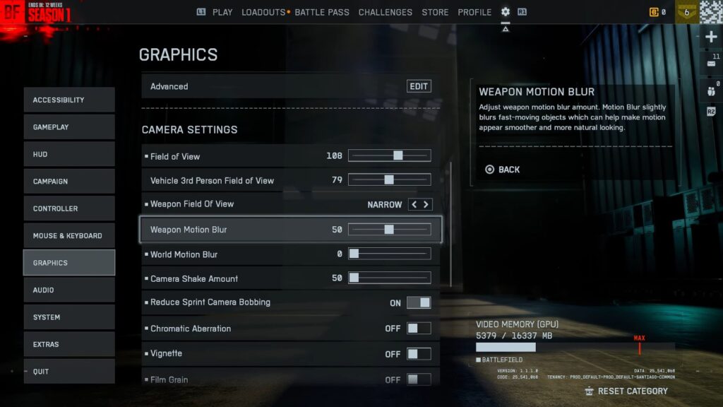 Camera Setting