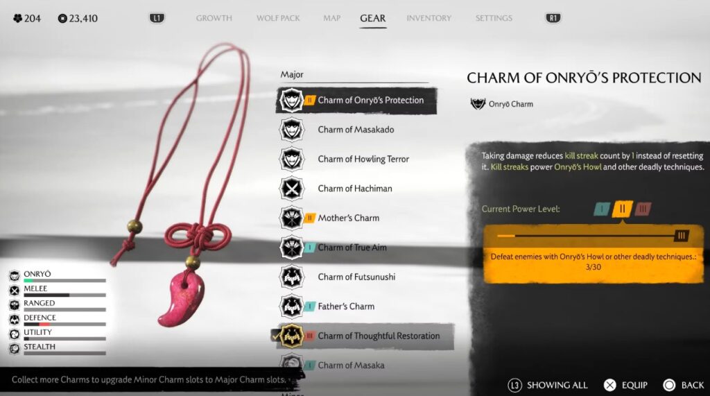Charm of Onryo's Protection