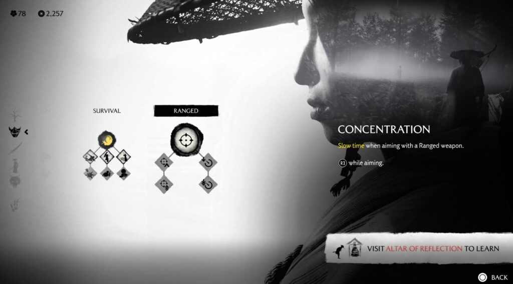 Concentration Skill Ghost of Yotei