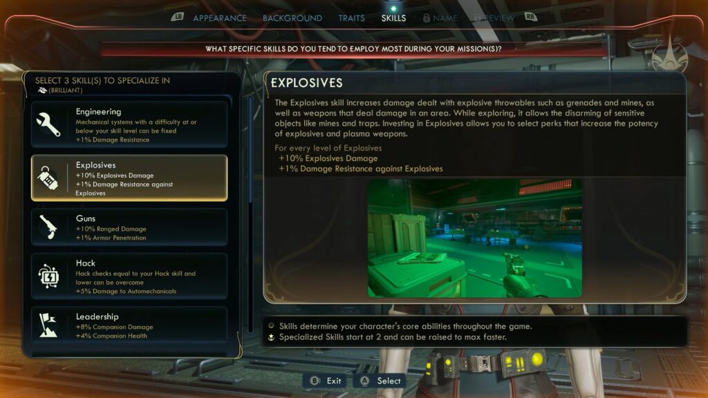 Explosives Skill