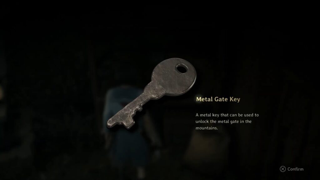 Metal gate key