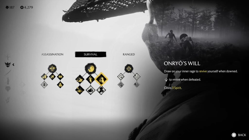 Onryo's Will Skill Ghost of Yotei