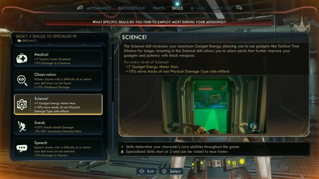 Science! Skill