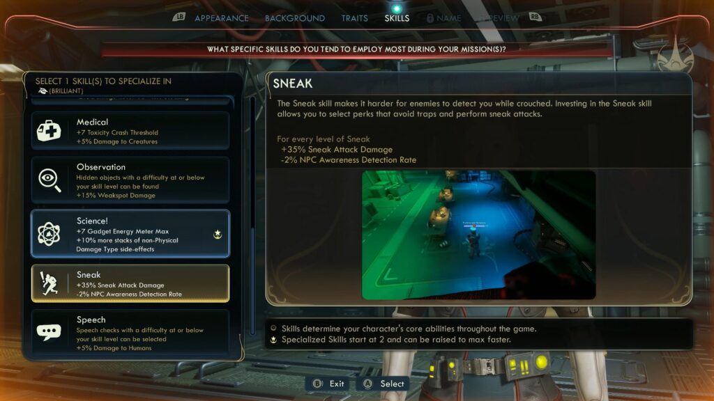 Sneak Skill