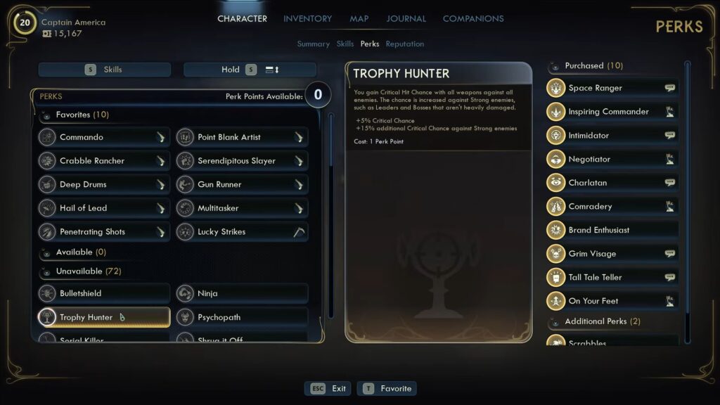 Trophy Hunter Perk