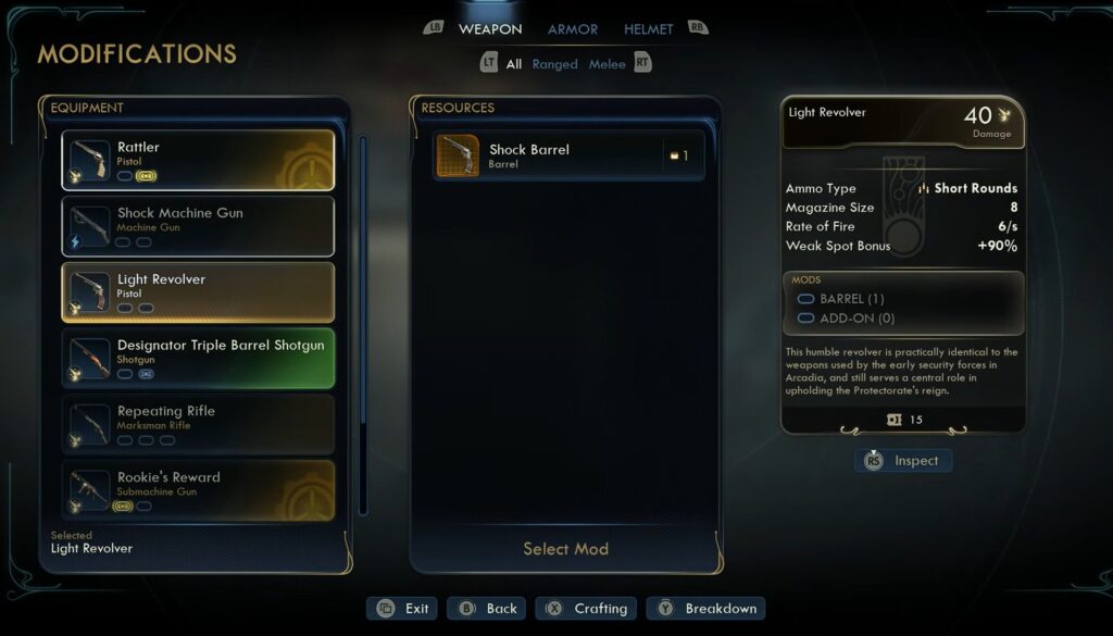 Weapons Gunslinger Build