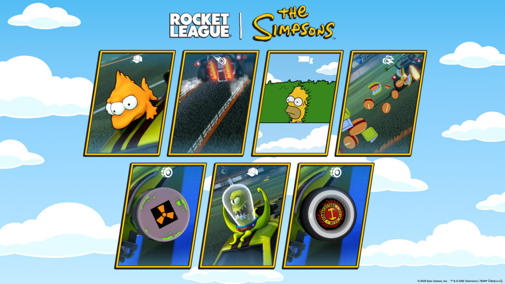 rocket league simpsons