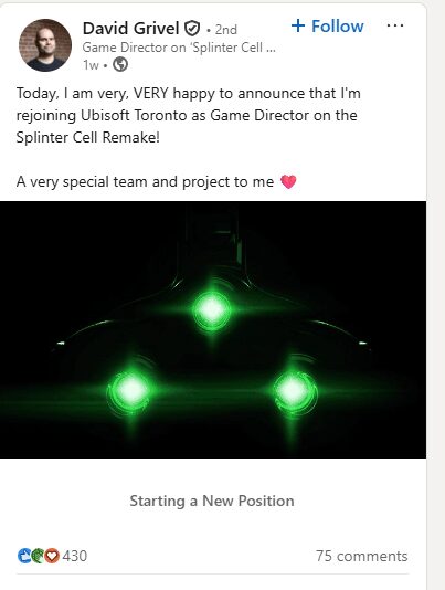 splinter cell director
