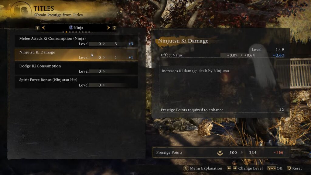 Ninjutsu ki damage