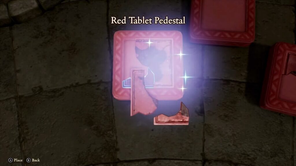 Red Tablet Pedestal
