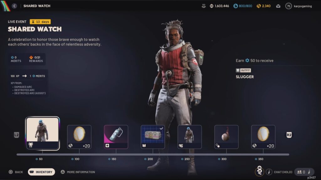Shared Watch event tracker