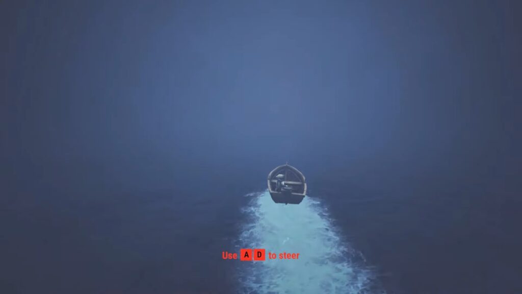 Steer boat