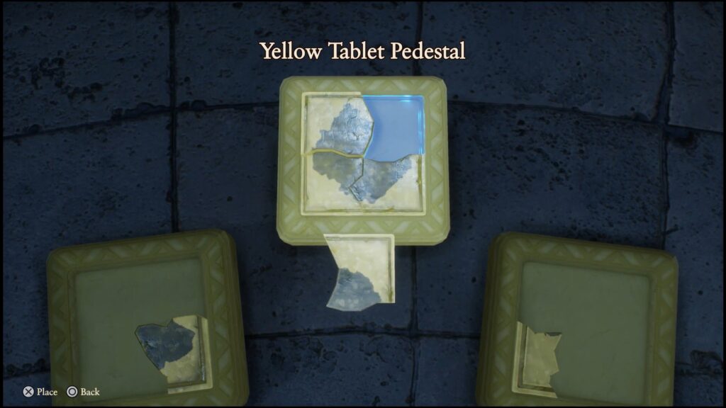 Yellow Tablet Pedestal
