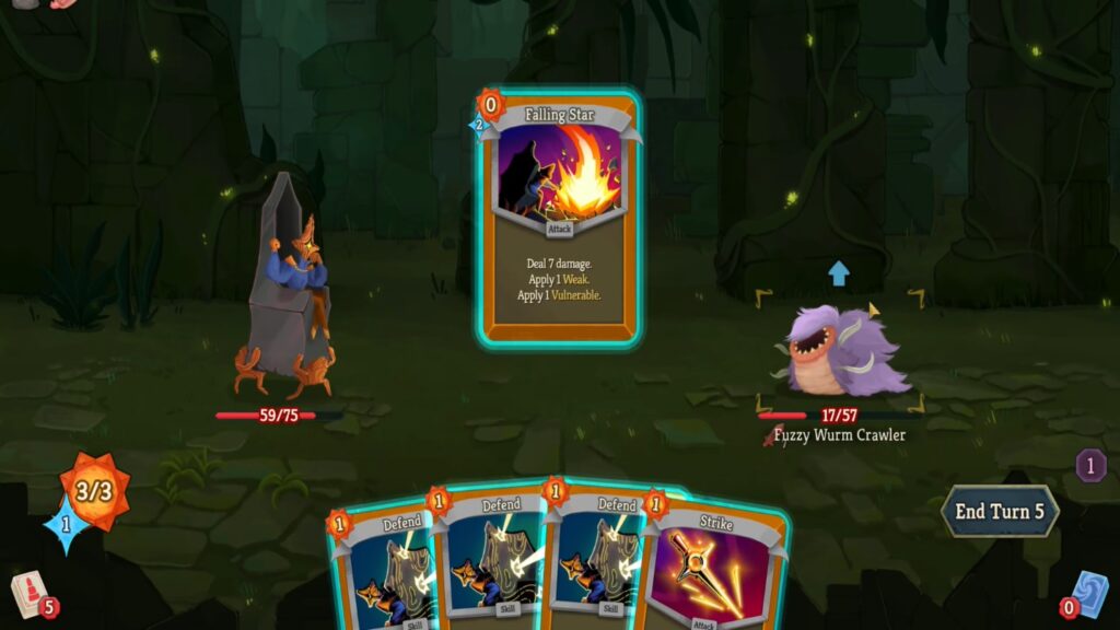 falling star card