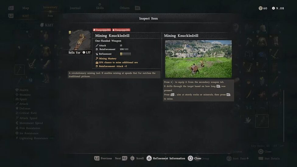 Mining Knuckledrill