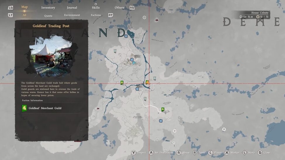 Goldleaf Trading Post Location