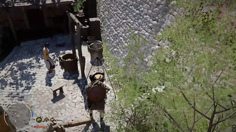 Finding bonfires and camp pots