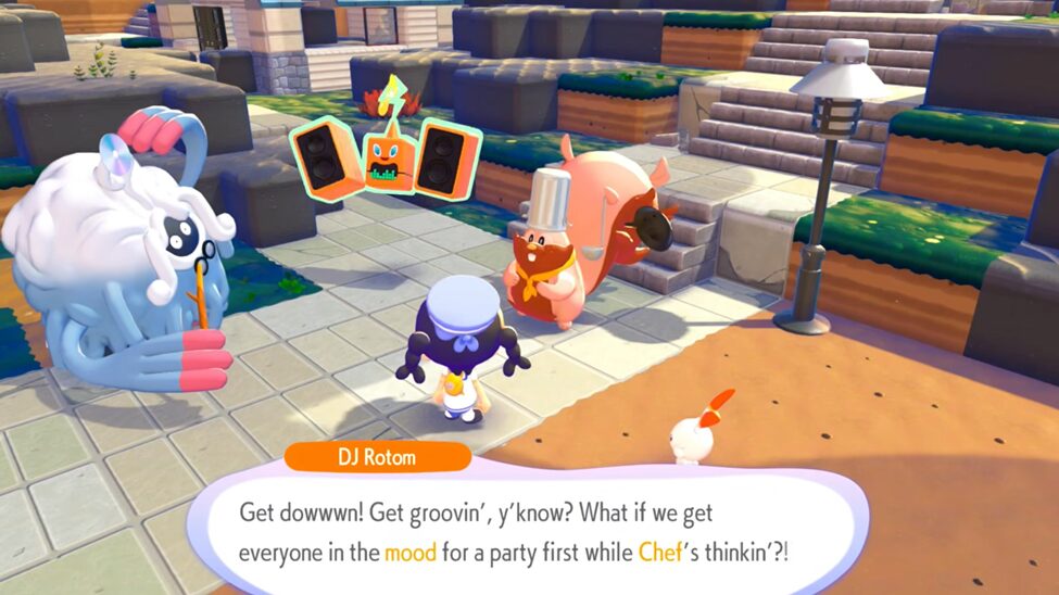 Place the relic in the party area