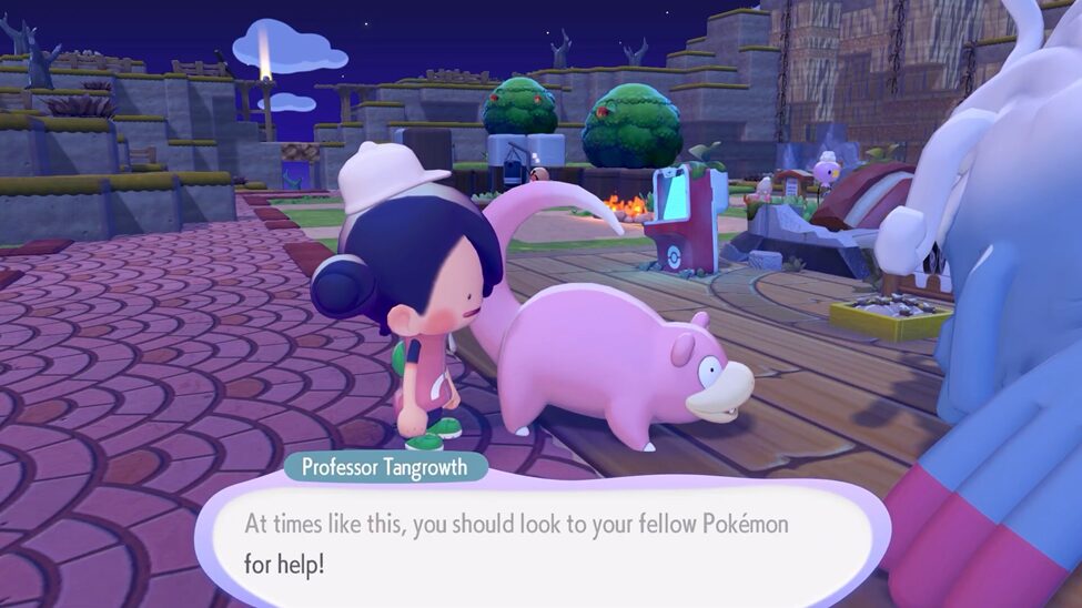 Slowpoke in the Pokémon Center Ruins