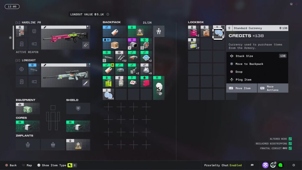 lockbox key in inventory