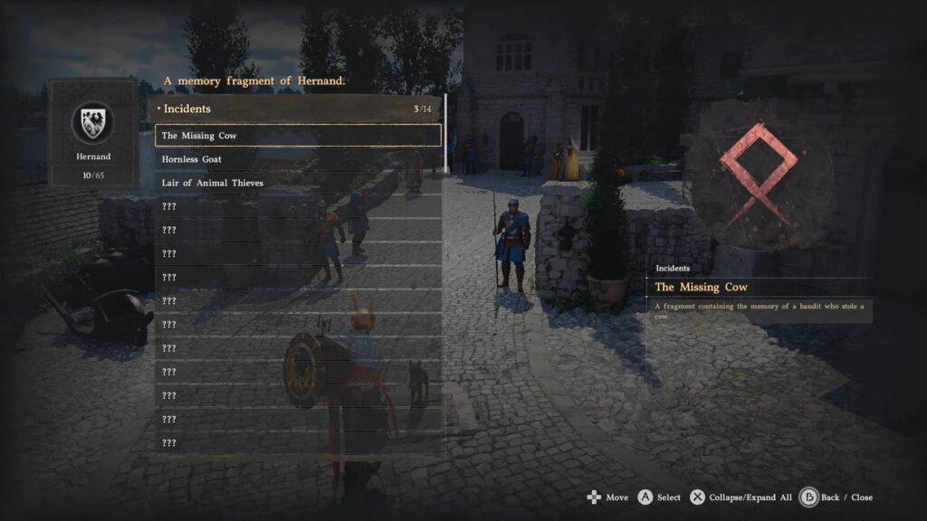 selecting memory fragment