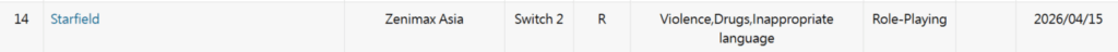 starfield switch 2 rating