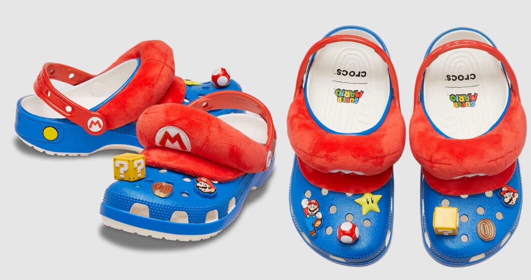 super mario crocs