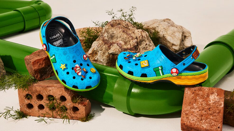 super mario crocs